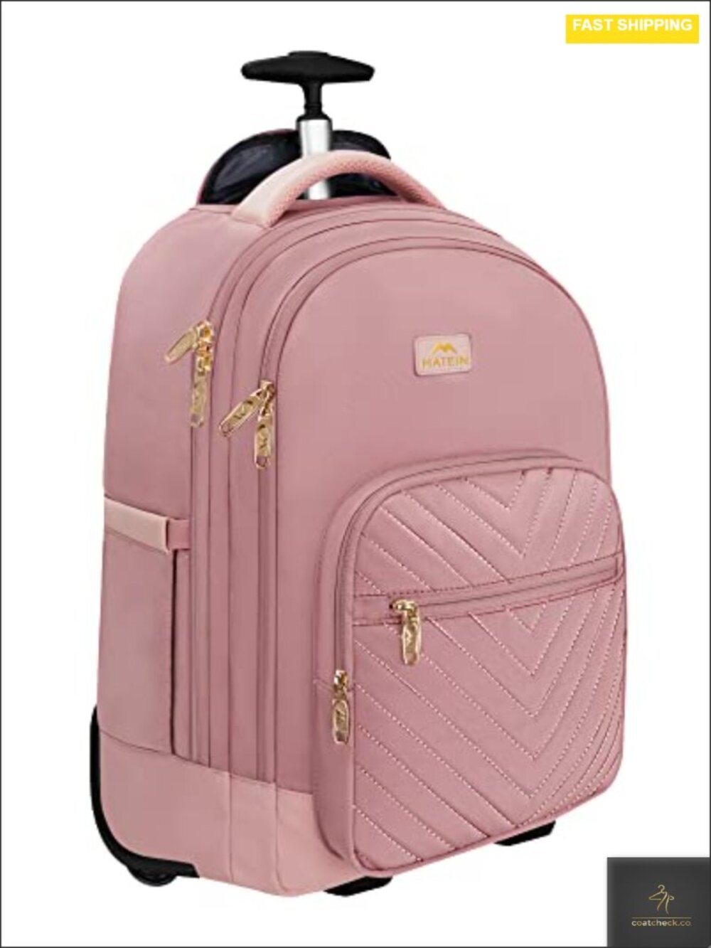 Rolling Backpack with Wheels, Laptop Backpack 17 Inch, Travel Carry On Business